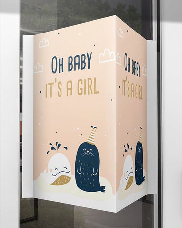 Minimou Geboortebord Oh baby, it's a girl