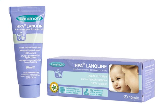 Lansinoh Pommade pour mamelons, Lanoline HPA, 10ml