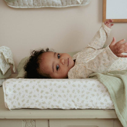 Little Dutch Housse pour matelas à langer Blueberry Leaves