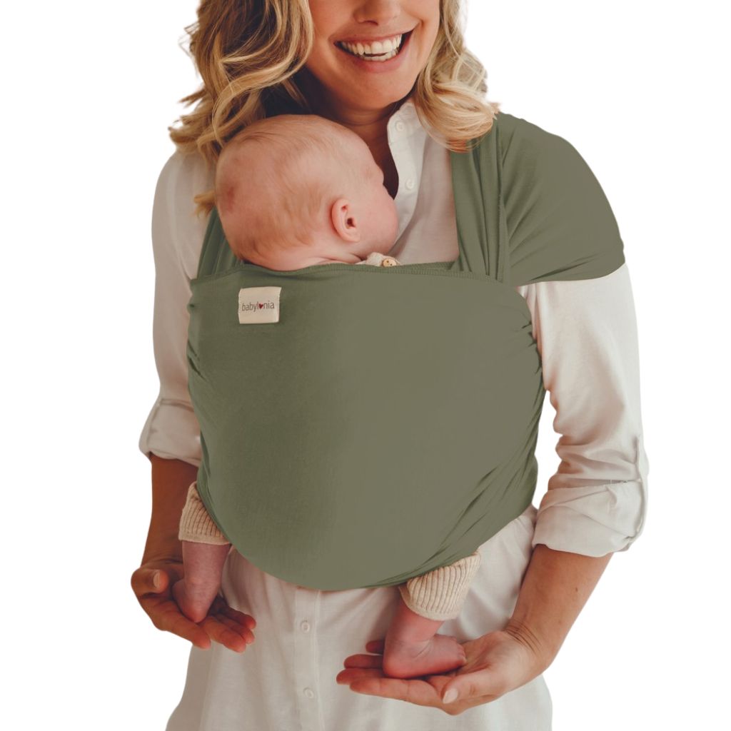 Babylonia Draagdoek Tricot-Slen Bamboo khaki
