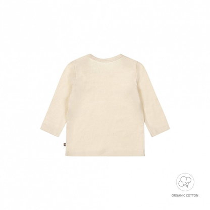 Dirkje T-shirt à longues manches NOOS unisex Enjoy every little moment Off White