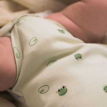 Dreambee Body cache-coeur à manches longues newborn Oscar vert - 2 pièces