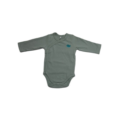 Dreambee Body cache-coeur à manches longues newborn Oscar vert - 2 pièces