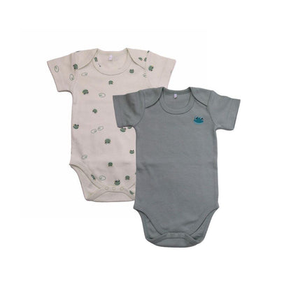 Dreambee Body à manches courtes Oscar vert - 2 pièces