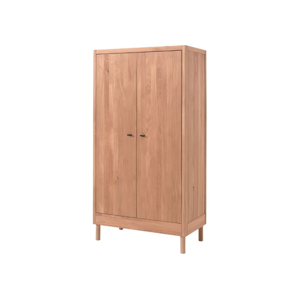 Jaxx Chambre de bébé 3 pièces (lit + commode à langer + armoire 2 portes) FORREST Oak