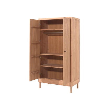 Jaxx Chambre de bébé 3 pièces (lit + commode à langer + armoire 2 portes) FORREST Oak