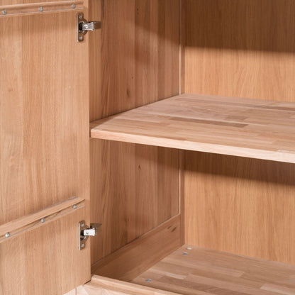 Jaxx Chambre de bébé 3 pièces (lit + commode à langer + armoire 2 portes) FORREST Oak