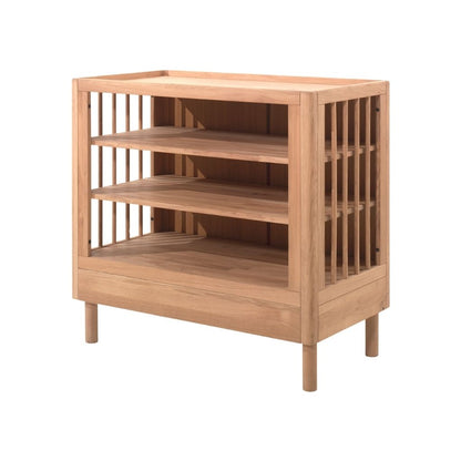 Jaxx Chambre de bébé 3 pièces (lit + commode à langer + armoire 2 portes) FORREST Oak