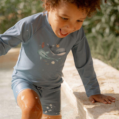 Little Dutch Zwemshirt lange mouwen Ocean Blue