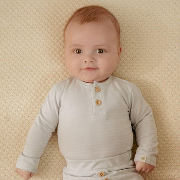 Little Dutch Body met lange mouwen lichtblauw