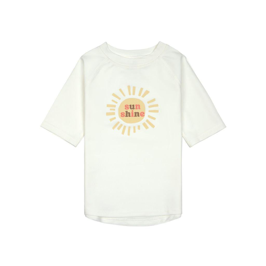 Lässig T-shirt korte mouw Rashguard Sunshine unisex Sea Salt 13-18 month maat 86