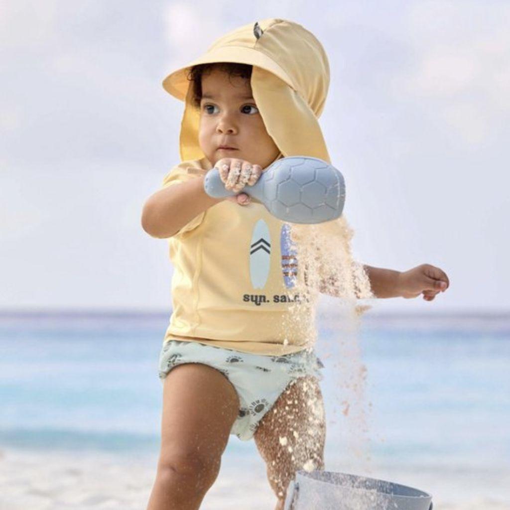 Lässig T-shirt manches courtes Rashguard Surfboards girl Vanilla 13-18 month taille 86