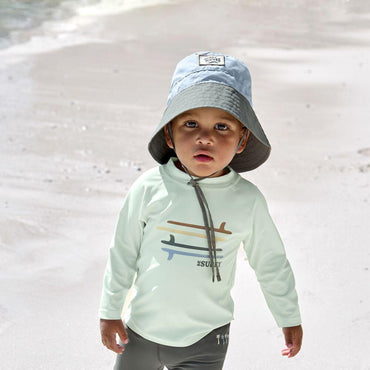 Lässig Chapeau Fishing Hat boy Sky Blue/Deep Olive 19-36 months taille 86