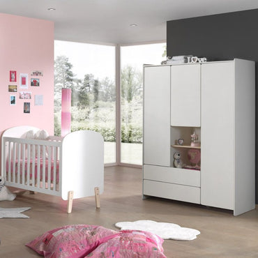 VKS: 2-delige Babykamer Kiddy (Bed 5036501 + 3-deurs kast 7188101)