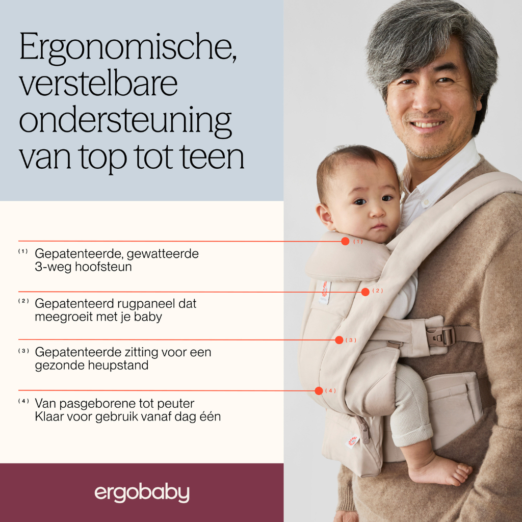 ERGObaby Porte-bébé combiné Omni Deluxe Natural Lin