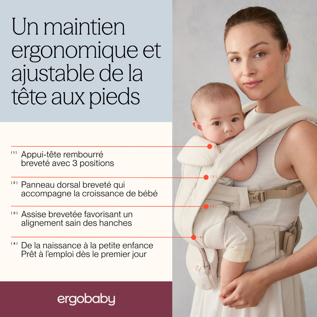 ERGObaby Porte-bébé combiné Omni Deluxe Natural Lin