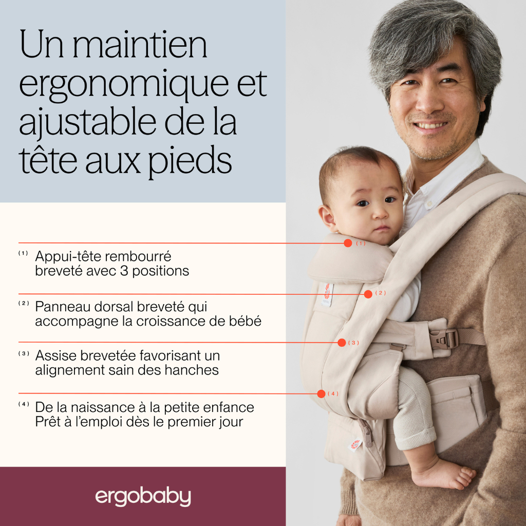 ERGObaby Porte-bébé combiné Omni Deluxe Natural Lin