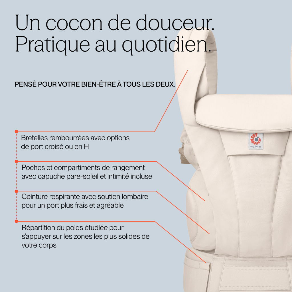 ERGObaby Porte-bébé combiné Omni Deluxe Natural Lin