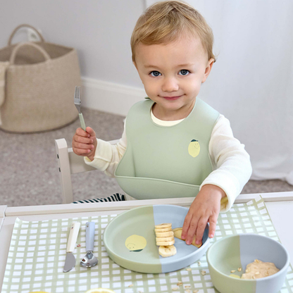 Lässig Assiette en silicone Happy Fruits Lemon