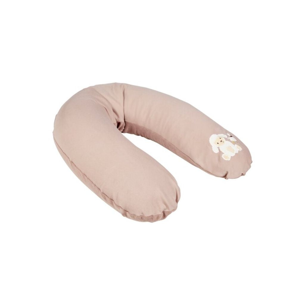 Dreambee Housse pour coussin de positionnement et d'allaitement Jules & Odette tricot rose doux