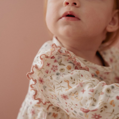 Little Dutch Robe à manches longues Fairy Garden rose