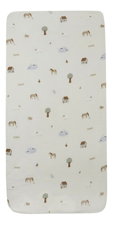 Jollein Drap-housse pour lit Farm Lg 60 x L 120 cm