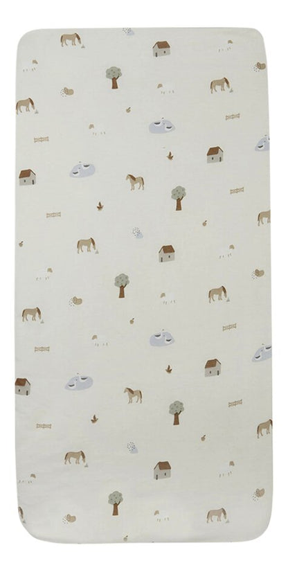 Jollein Drap-housse pour lit Farm Lg 60 x L 120 cm