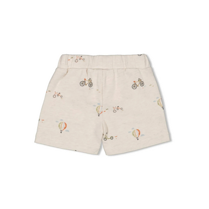 Feetje Short AOP - Mini Adventurer m 56 Offwhite Melange Jongens