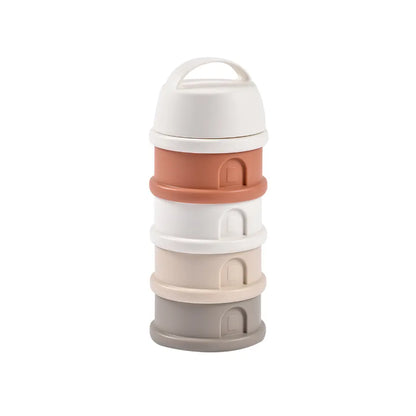 Béaba Doseur de lait en poudre 4 compartiments Cotton white/Terracotta