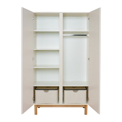 Quax 3-delige babykamer (meegroeibed L 120 x B 60 cm+ commode + kast met 2 deuren) Mood Clay