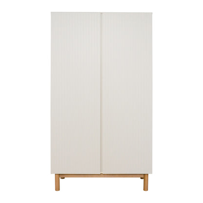 Quax Chambre de bébé 3 pièces (lit évolutif L 140 x Lg 70 cm + commode + armoire 2 portes) Mood Clay