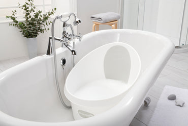 Shnuggle Baignoire pour enfants blanc-gris clair