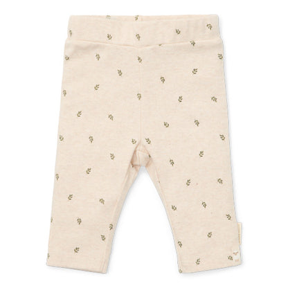 Little Dutch Legging Little Farm Green leaves Sand