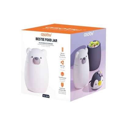 Asobu Boîte à lunch isotherme Bestie Bear 600 ml