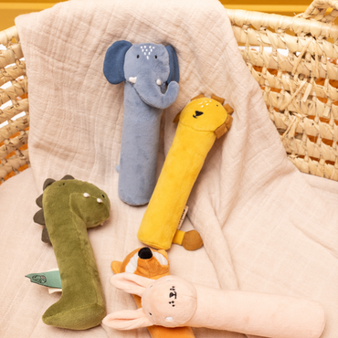 Trixie Baby Knijprammelaar Mr. Dino groen