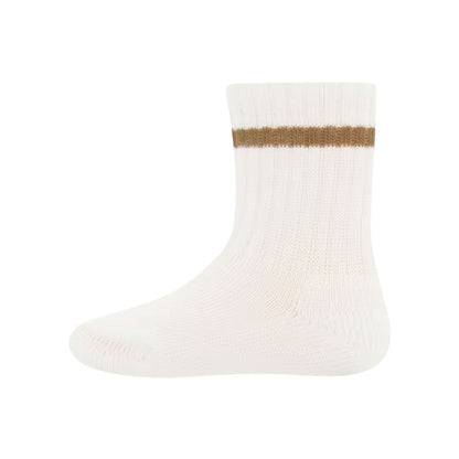 Ewers Bas Motif à 3 Rayures Beige Unisexe