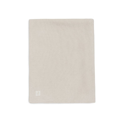 Jollein Couverture pour lit Basic Knit Oatmeal/Velvet 100 x 150 cm