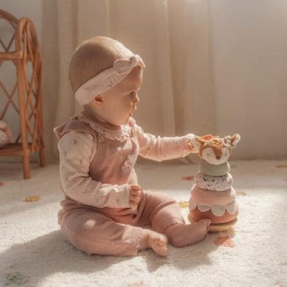 Little Dutch Houten stapeltoren met zachte ringen Fairy Garden Hert