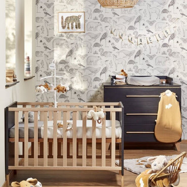 Transland Babybed Steffi zwart
 L 120 x B 60 cm