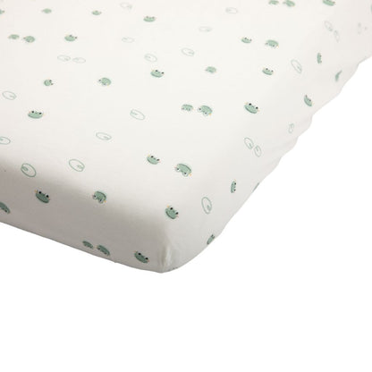  Dreambee Drap-housse pour parc Oscar Grenouilles 95 x 75 cm - 2 pièces