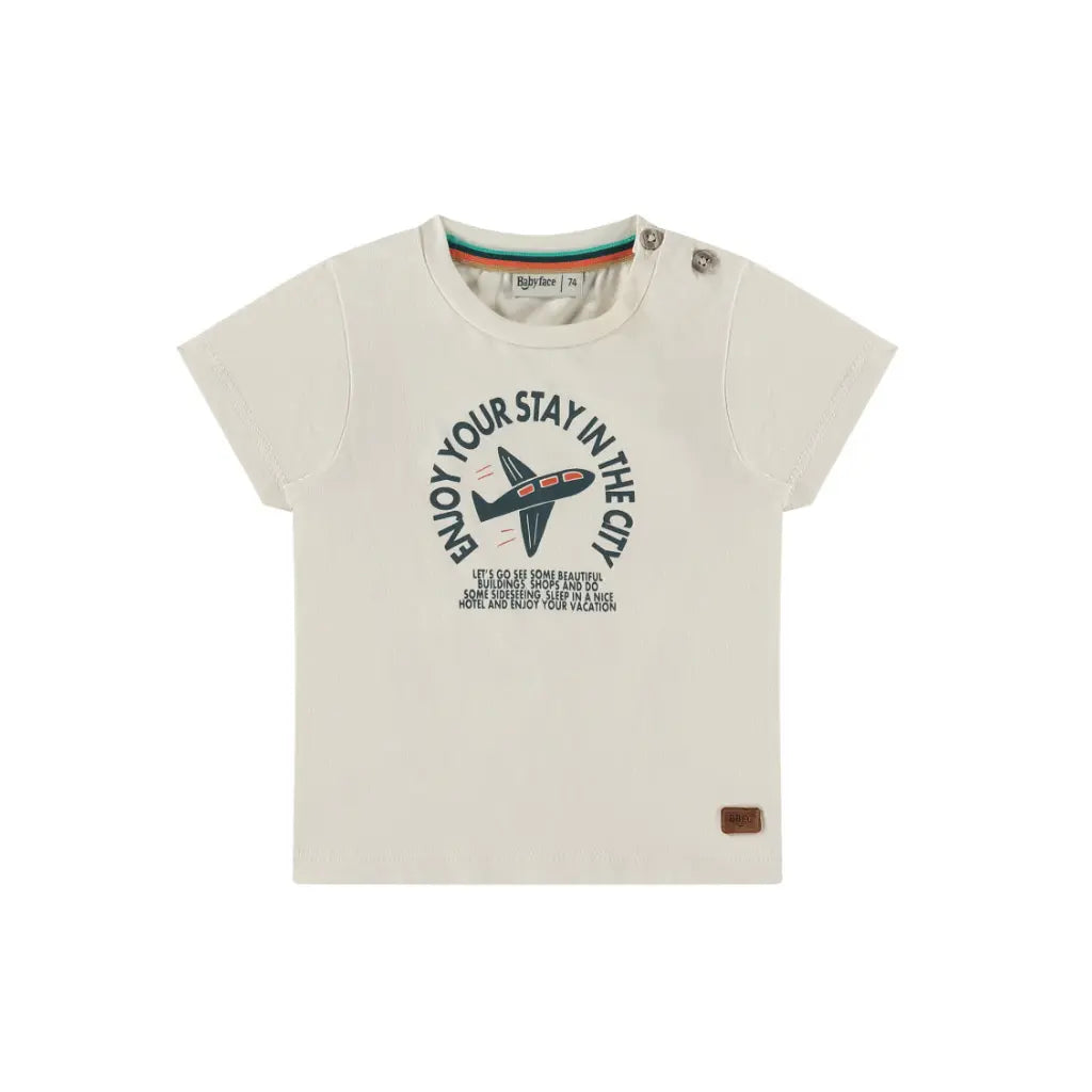 Babyface t-shirt korte mouw m 80 off white Boys