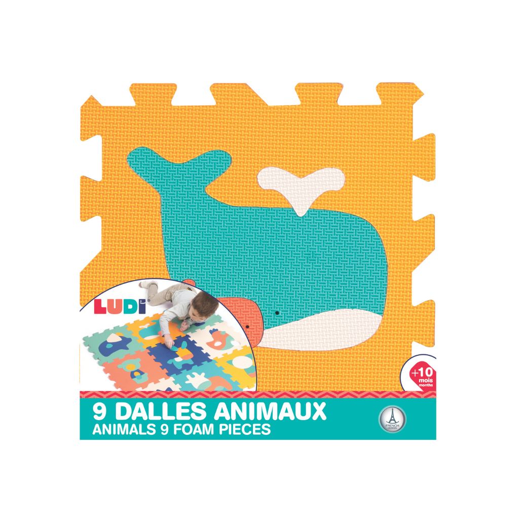 Ludi Tapis de Jeu Animaux - 90 x 90 cm           