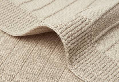 Jollein Couverture pour berceau ou parc Pure Knit Nougat