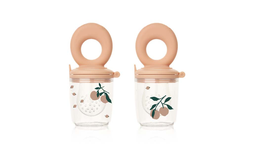 Liewood Tetine grignoteuse Miranda Peach - 2 pièces
