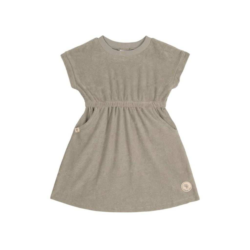Lassig jurk terry olive,organic cotton,GOTS,m74/80