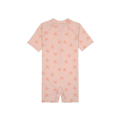 Lässig Zwempak Sunsuit korte mouw Starfish Peach 13-18 maanden maat 86