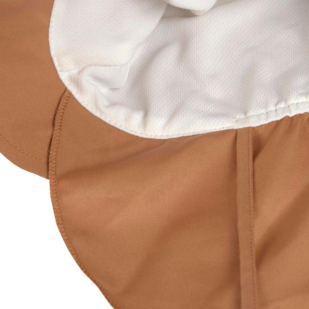 Zonnehoedje Flap Hat unisex Almond