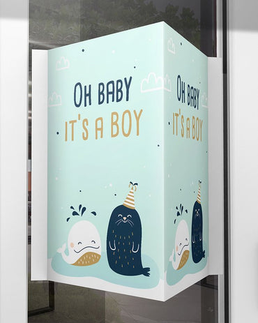 Minimou Geboortebord Oh baby, it's a boy
