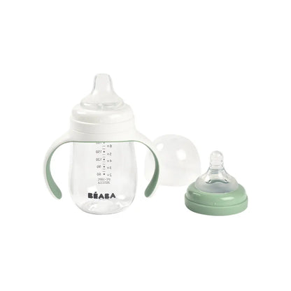 Béaba Gobelet d'apprentissage 2-en-1 210 ml Sage Green