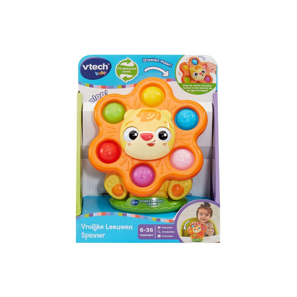 VTech Activiteitenspeeltje Vrolijke Leeuwen Spinner NL